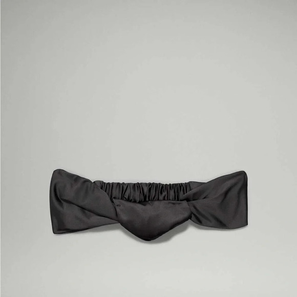 🆕🖤 Lululemon Knot Stopping Headband Satin - Black - Picture 7 of 8